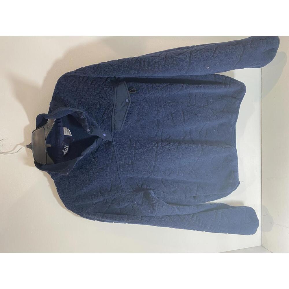 Vintage Woolrich Navy Blue Fleece Pullover Sweatshirt Small